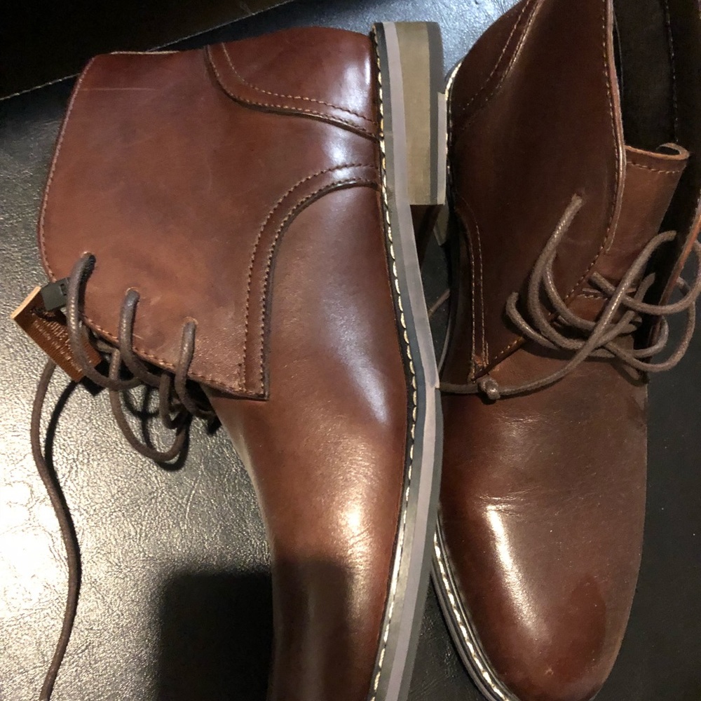 Express Men Dark Brown Chukka Boots Size 8